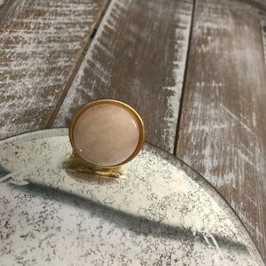 Golden retro ring